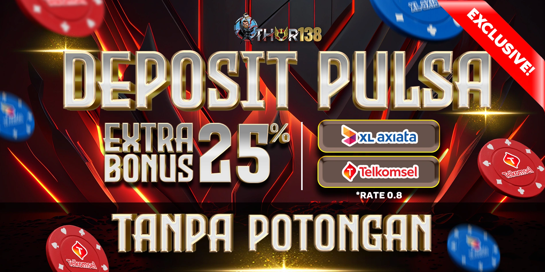 DEPOSIT PULSA TANPA POTONGAN